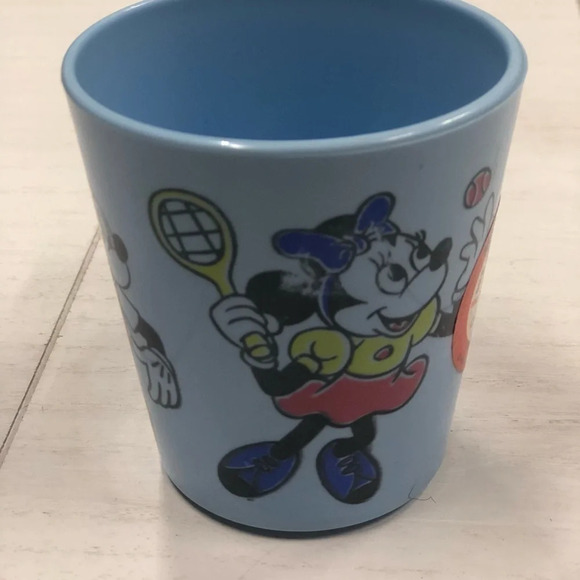 DISNEY MICKEY MOUSE CLUB Plastic MUG by Eagle 3.5" tall VTG Blue Kids Made n USA - Picture 7 of 9